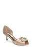 'Crystah' Embellished Satin Pump