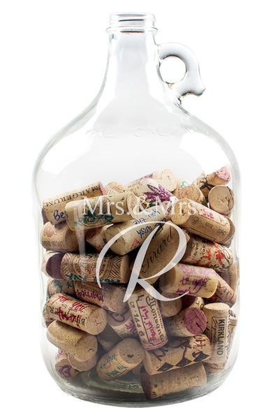 'Mrs. & Mrs. - Wedding Wishes in a Bottle' Gallon Growler Guest Book