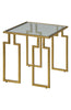 'Etting' Glass Top Accent Table