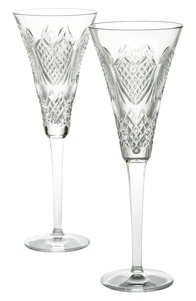 'Wedding Heirloom' Lead Crystal Champagne Flutes (Set of 2)