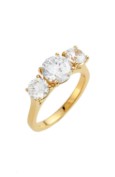 3-Stone Cubic Zirconia Ring