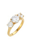 3-Stone Cubic Zirconia Ring