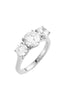 3-Stone Cubic Zirconia Ring