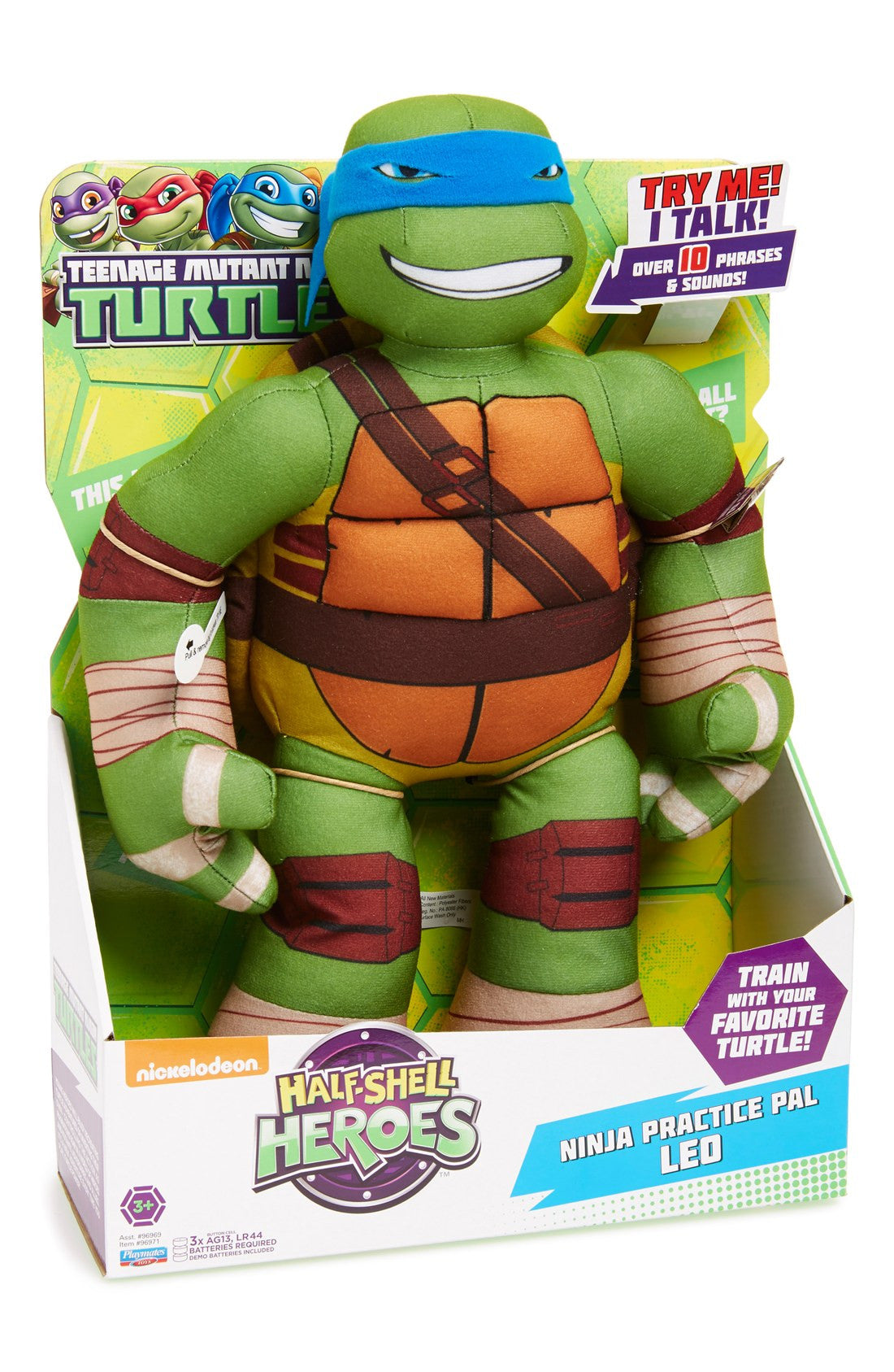 Teenage Mutant Ninja Turtles - Ninja Practice Pal' Talking Stuffed Animal