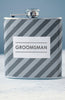 'Groomsman' Stripe Flask