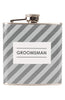 'Groomsman' Stripe Flask