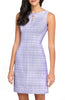 Keyhole Jacquard Sheath Dress