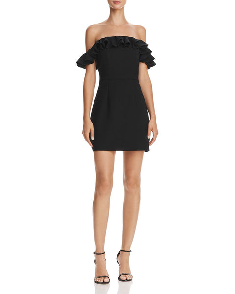 FRENCH CONNECTION Whisper Light Ruffled Off-the-Shoulder Dress - 100% Exclusive